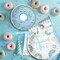 Blue Donut Baby Shower Sprinkle Tableware Set – Serves 24 Guests